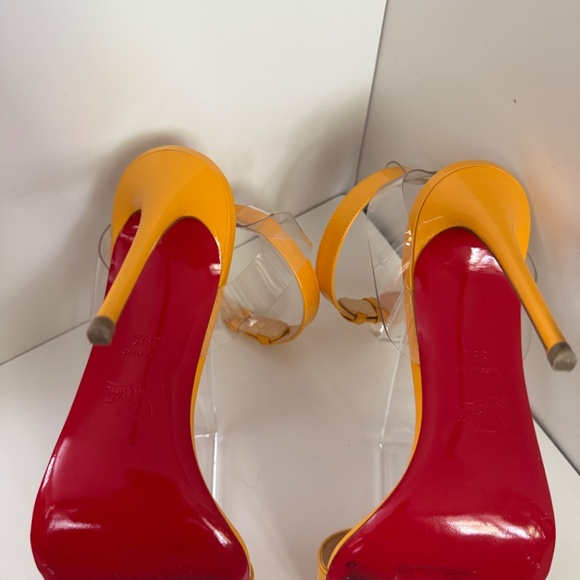 Shiny Nappa PVC Jonatina 100 Sandals 39.5 - Picture 4 of 6